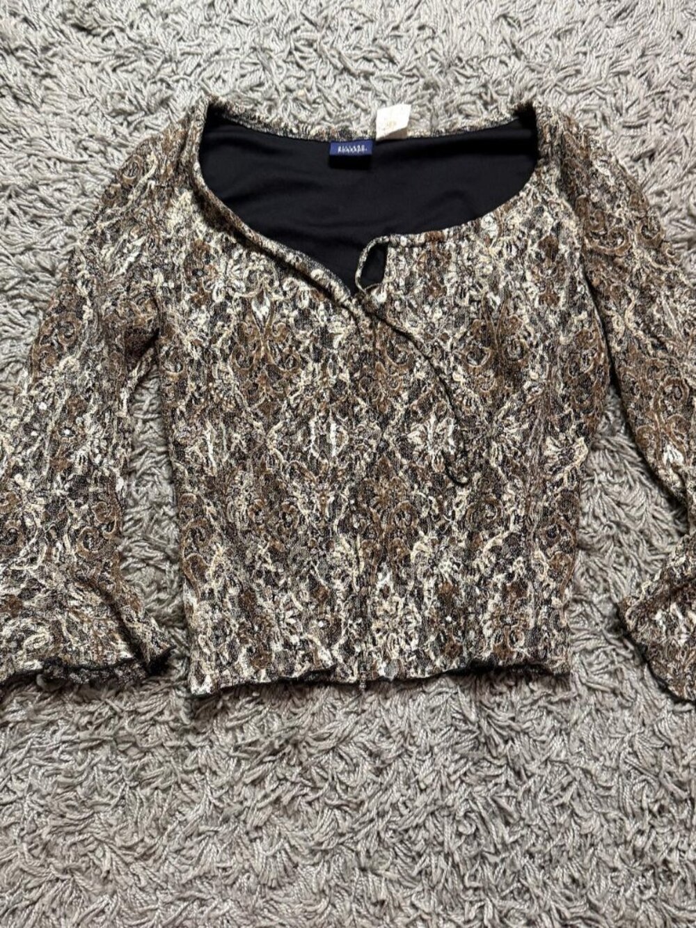 2000s Hillard and Hanson Whimsygoth Bell Sleeve Top Size L